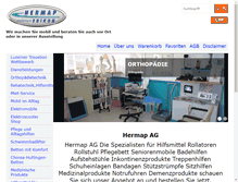 Tablet Screenshot of hermap.ch
